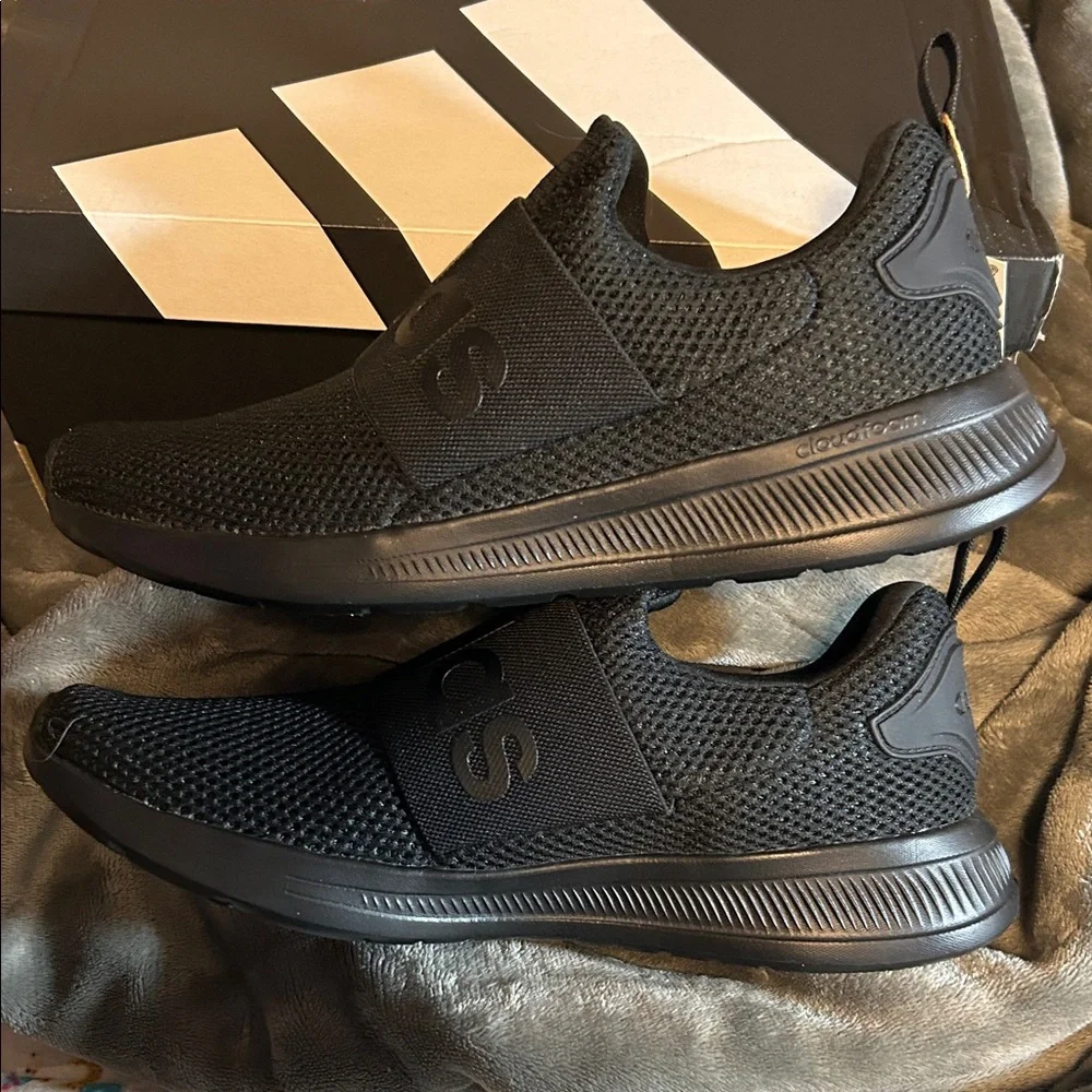 Adidas Men’s Lite Racer Adapt 4.0 Black NIB Sneakers W/Cloudfoam Technology,Sz 9 - Picture 6 of 12